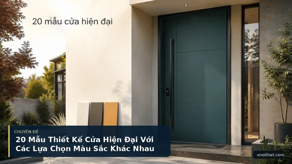 20 Mẫu Thiết Kế Cửa Hiện Đại Với Các Lựa Chọn Màu Sắc Khác Nhau