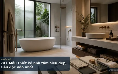 20+ Mẫu thiết kế nhà tắm siêu đẹp, siêu độc đáo nhất