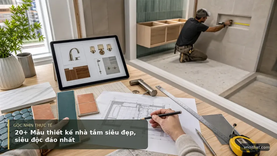 20+ Mẫu thiết kế nhà tắm siêu đẹp, siêu độc đáo nhất — hình minh họa nội thất