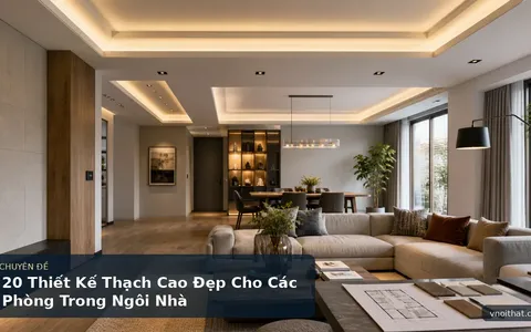 20 Thiết Kế Thạch Cao Đẹp Cho Các Phòng Trong Ngôi Nhà