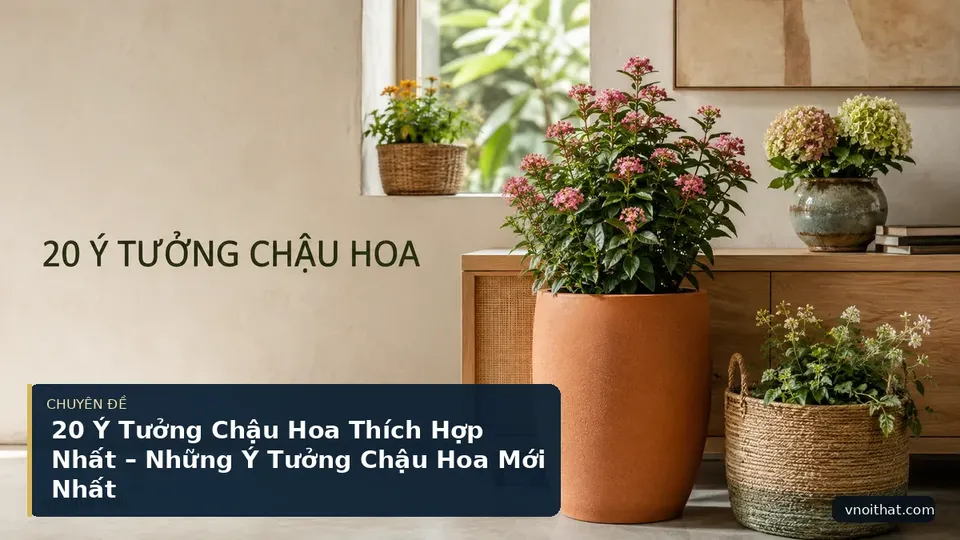 20 Ý Tưởng Chậu Hoa Thích Hợp Nhất – Những Ý Tưởng Chậu Hoa Mới Nhất