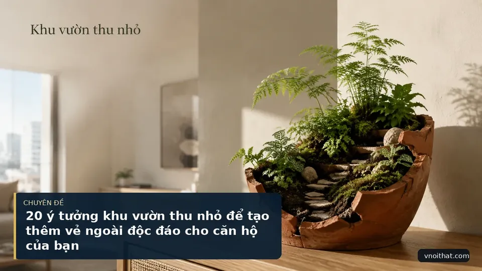 20 ý tưởng khu vườn thu nhỏ để tạo thêm vẻ ngoài độc đáo cho căn hộ của bạn