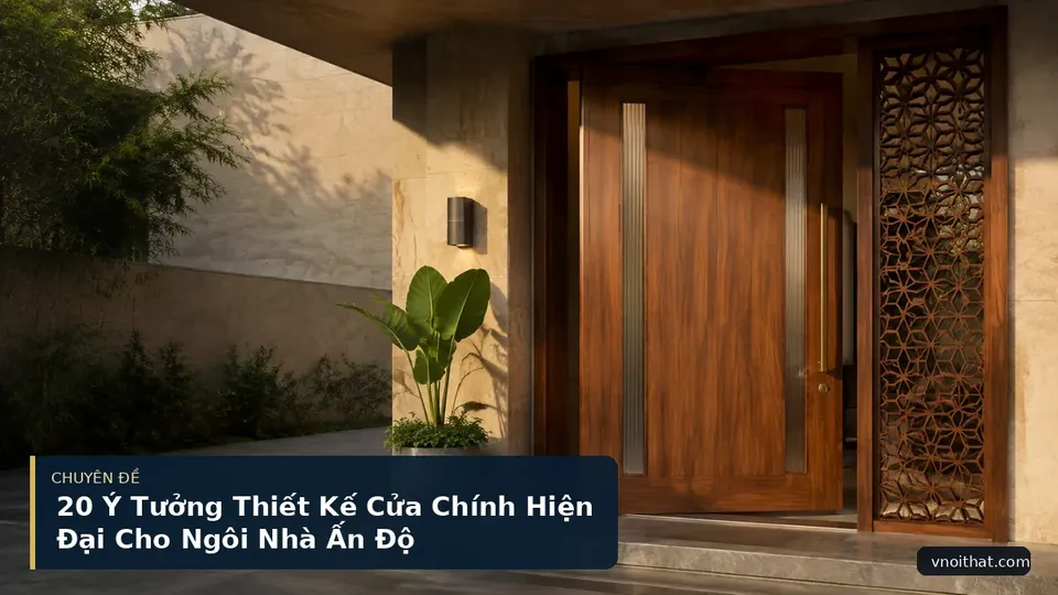 20 Ý Tưởng Thiết Kế Cửa Chính Hiện Đại Cho Ngôi Nhà Ấn Độ
