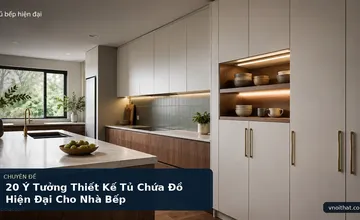 20 Ý Tưởng Thiết Kế Tủ Chứa Đồ Hiện Đại Cho Nhà Bếp