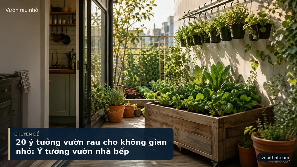20 ý tưởng vườn rau cho không gian nhỏ: Ý tưởng vườn nhà bếp