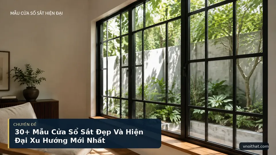 30+ Mẫu Cửa Sổ Sắt Đẹp Và Hiện Đại Xu Hướng Mới Nhất