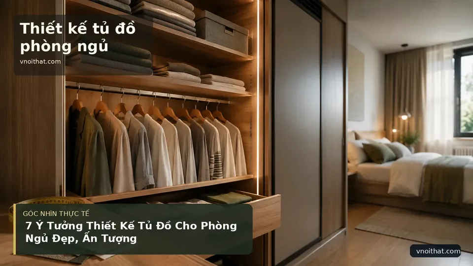 Chi tiết minh họa nội thất trong bài 7 Ý Tưởng Thiết Kế Tủ Đồ Cho Phòng Ngủ Đẹp, Ấn Tượng