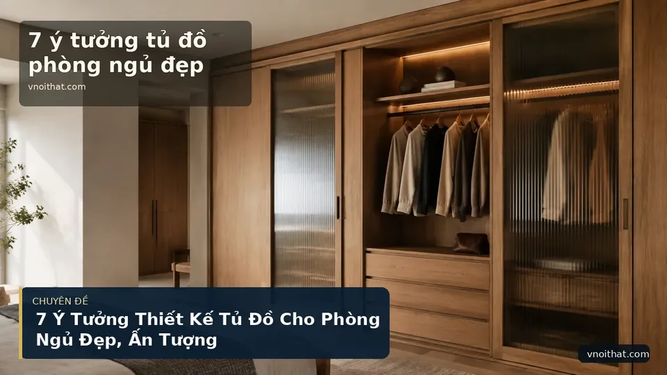 7 Ý Tưởng Thiết Kế Tủ Đồ Cho Phòng Ngủ Đẹp, Ấn Tượng