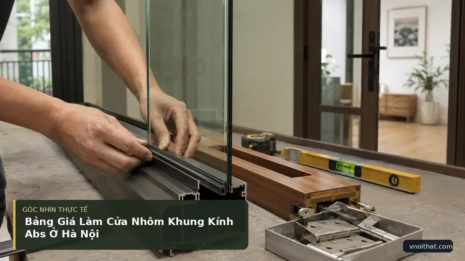 Chi tiết minh họa nội thất trong bài Bảng Giá Làm Cửa Nhôm Khung Kính Abs Ở Hà Nội