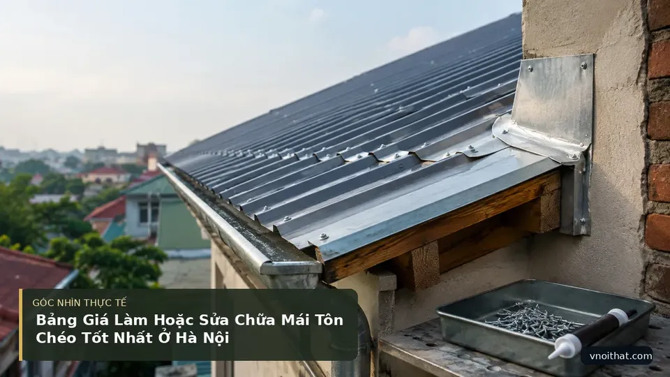 Chi tiết minh họa nội thất trong bài Bảng Giá Làm Hoặc Sửa Chữa Mái Tôn Chéo Tốt Nhất Ở Hà Nội