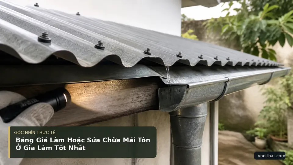 Chi tiết minh họa nội thất trong bài Bảng Giá Làm Hoặc Sửa Chữa Mái Tôn Ở Gia Lâm Tốt Nhất