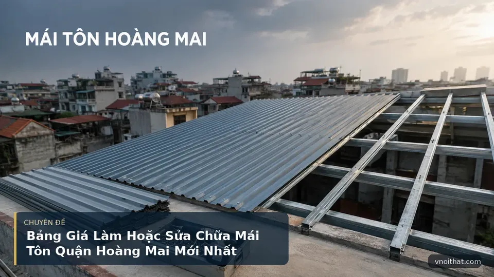 Bảng Giá Làm Hoặc Sửa Chữa Mái Tôn Quận Hoàng Mai Mới Nhất