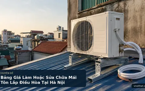 Bảng Giá Làm Hoặc Sửa Chữa Mái Tôn Lắp Điều Hòa Tại Hà Nội