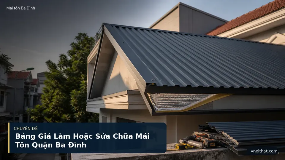 Bảng Giá Làm Hoặc Sửa Chữa Mái Tôn Quận Ba Đình