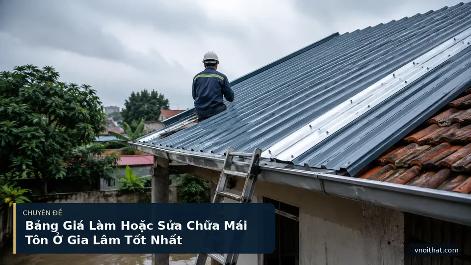 Bảng Giá Làm Hoặc Sửa Chữa Mái Tôn Ở Gia Lâm Tốt Nhất