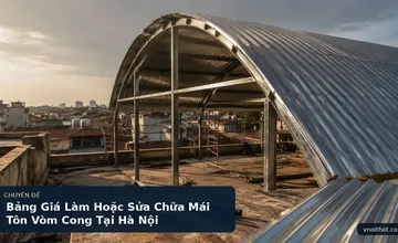Bảng Giá Làm Hoặc Sửa Chữa Mái Tôn Vòm Cong Tại Hà Nội