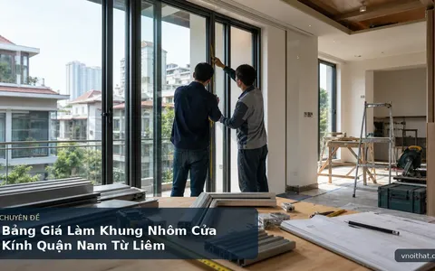 Bảng Giá Làm Khung Nhôm Cửa Kính Quận Nam Từ Liêm