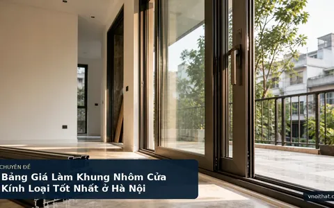 Bảng Giá Làm Khung Nhôm Cửa Kính Loại Tốt Nhất ở Hà Nội