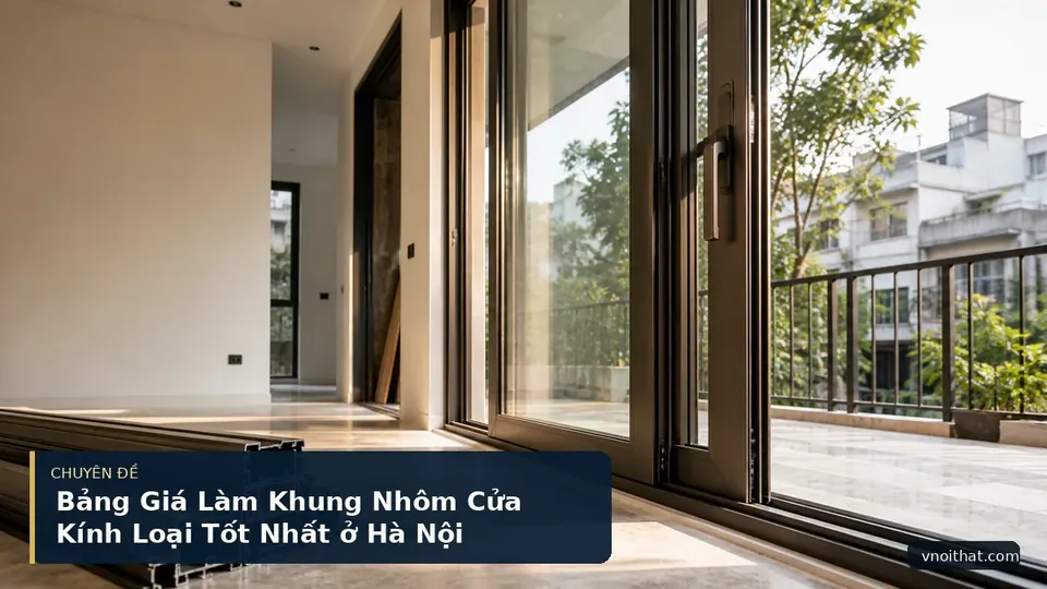 Bảng Giá Làm Khung Nhôm Cửa Kính Loại Tốt Nhất ở Hà Nội