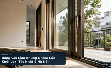 Bảng Giá Làm Khung Nhôm Cửa Kính Loại Tốt Nhất ở Hà Nội
