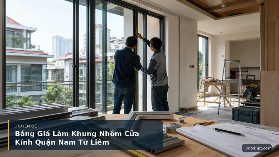 Bảng Giá Làm Khung Nhôm Cửa Kính Quận Nam Từ Liêm