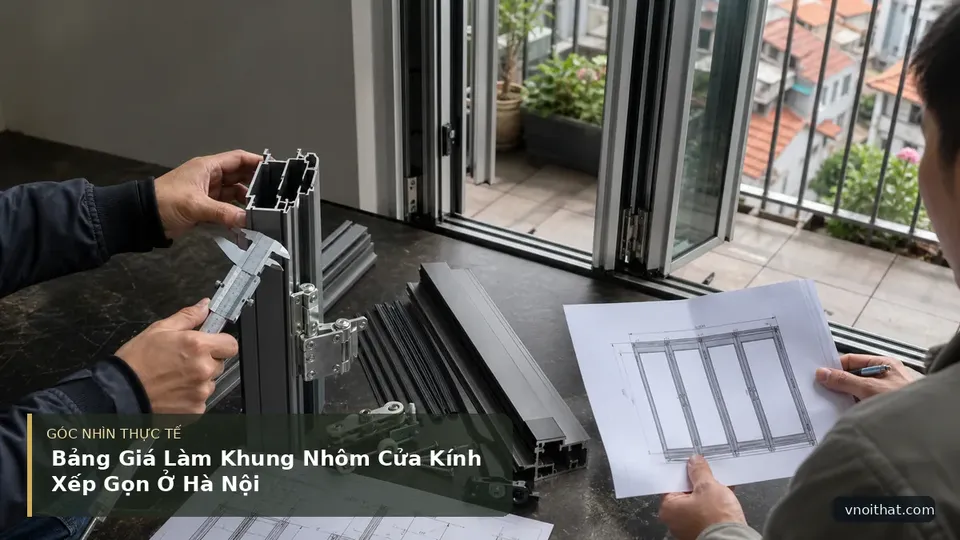 Bảng Giá Làm Khung Nhôm Cửa Kính Xếp Gọn Ở Hà Nội — hình minh họa nội thất