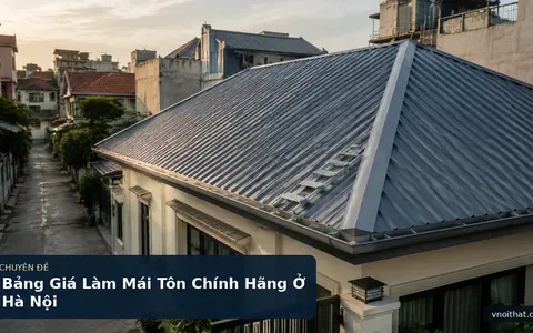 Bảng Giá Làm Mái Tôn Chính Hãng Ở Hà Nội