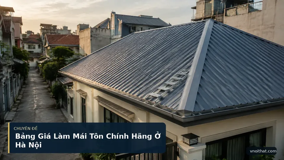 Bảng Giá Làm Mái Tôn Chính Hãng Ở Hà Nội