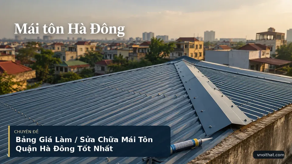 Bảng Giá Làm / Sửa Chữa Mái Tôn Quận Hà Đông Tốt Nhất