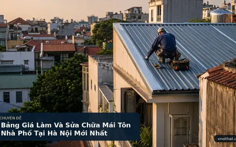 Bảng Giá Làm Và Sửa Chữa Mái Tôn Nhà Phố Tại Hà Nội Mới Nhất