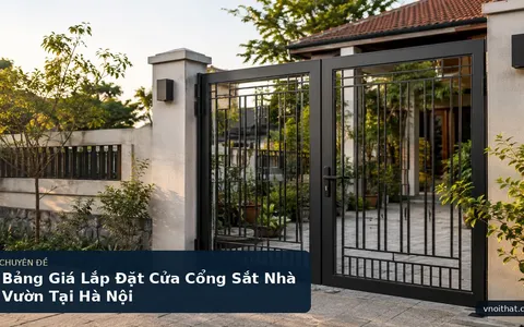 Bảng Giá Lắp Đặt Cửa Cổng Sắt Nhà Vườn Tại Hà Nội