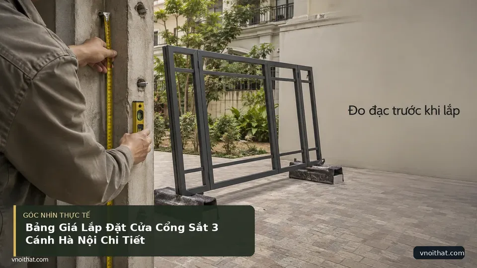 Chi tiết minh họa nội thất trong bài Bảng Giá Lắp Đặt Cửa Cổng Sắt 3 Cánh Hà Nội Chi Tiết