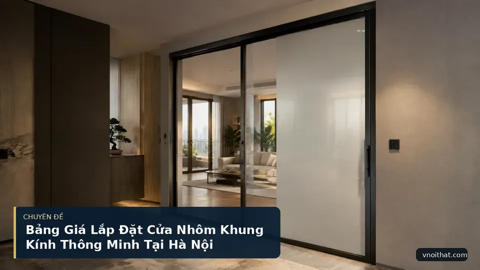 Bảng Giá Lắp Đặt Cửa Nhôm Khung Kính Thông Minh Tại Hà Nội