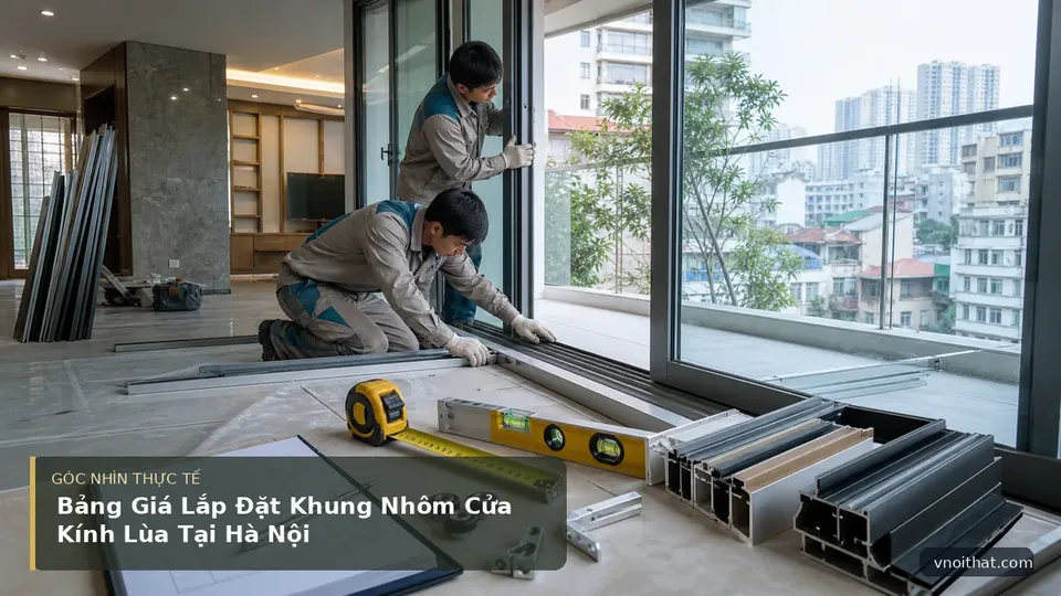 Bảng Giá Lắp Đặt Khung Nhôm Cửa Kính Lùa Tại Hà Nội — hình minh họa nội thất