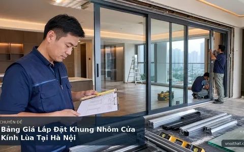 Bảng Giá Lắp Đặt Khung Nhôm Cửa Kính Lùa Tại Hà Nội