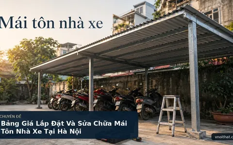 Bảng Giá Lắp Đặt Và Sửa Chữa Mái Tôn Nhà Xe Tại Hà Nội