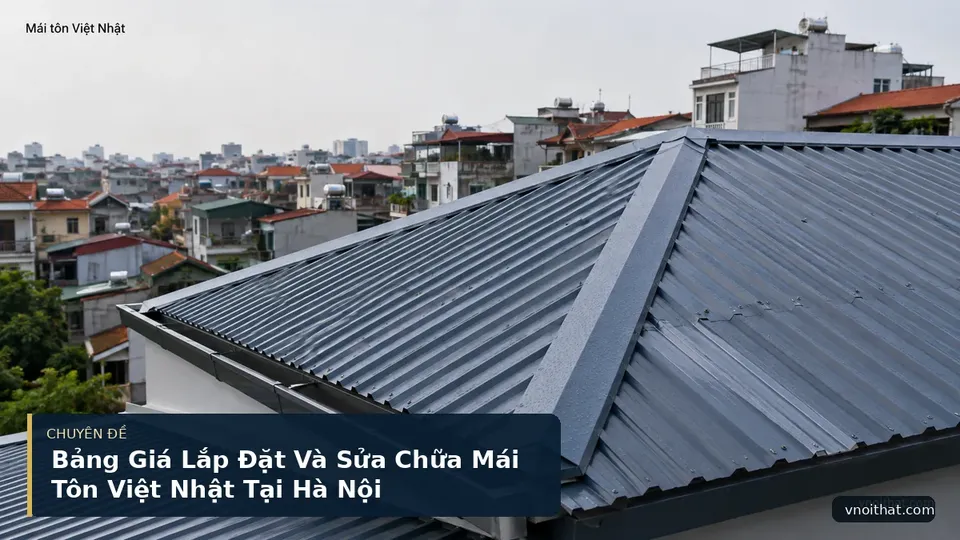 Bảng Giá Lắp Đặt Và Sửa Chữa Mái Tôn Việt Nhật Tại Hà Nội