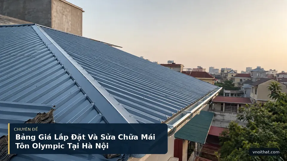 Bảng Giá Lắp Đặt Và Sửa Chữa Mái Tôn Olympic Tại Hà Nội