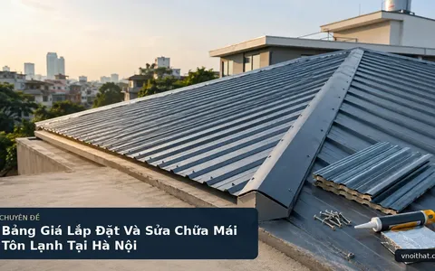 Bảng Giá Lắp Đặt Và Sửa Chữa Mái Tôn Lạnh Tại Hà Nội
