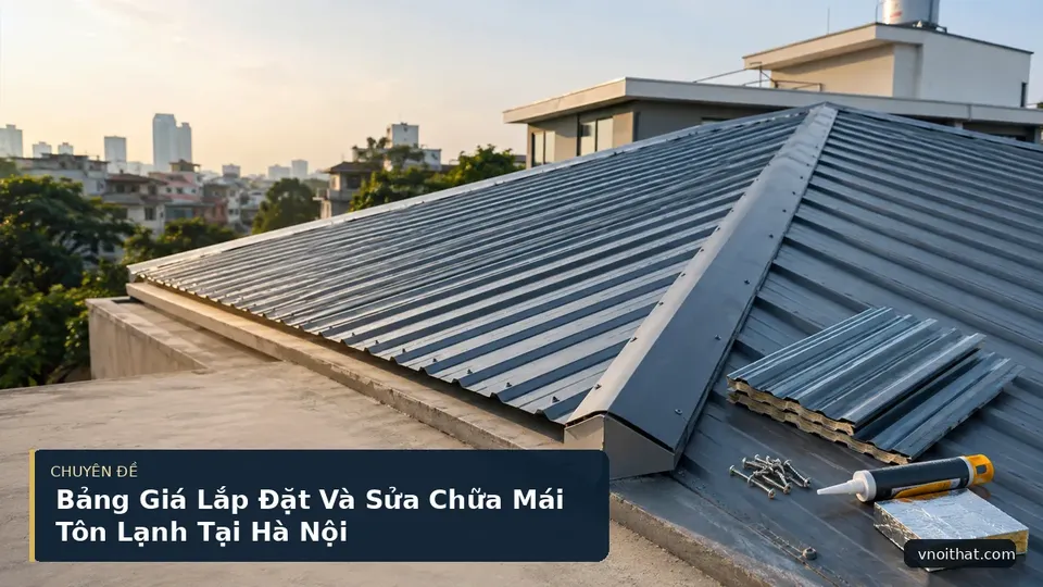 Bảng Giá Lắp Đặt Và Sửa Chữa Mái Tôn Lạnh Tại Hà Nội