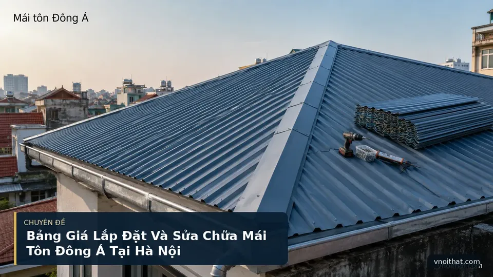 Bảng Giá Lắp Đặt Và Sửa Chữa Mái Tôn Đông Á Tại Hà Nội
