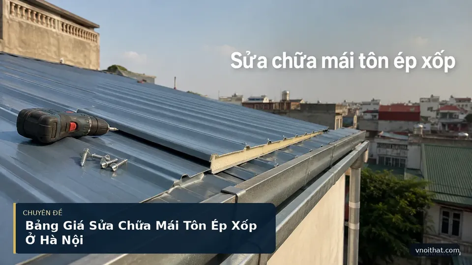 Bảng Giá Sửa Chữa Mái Tôn Ép Xốp Ở Hà Nội
