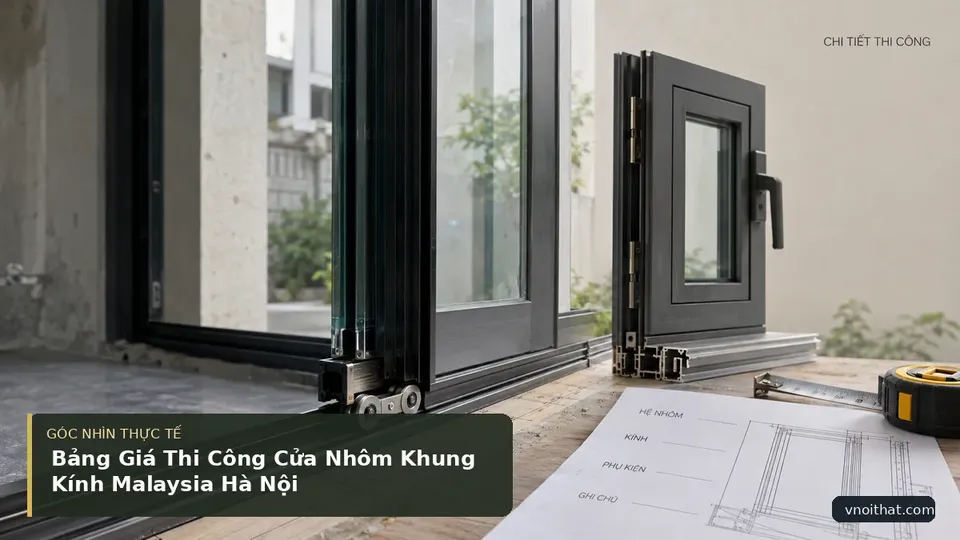 Chi tiết minh họa nội thất trong bài Bảng Giá Thi Công Cửa Nhôm Khung Kính Malaysia Hà Nội
