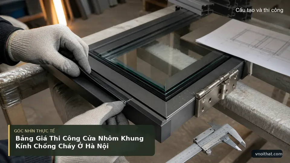 Chi tiết minh họa nội thất trong bài Bảng Giá Thi Công Cửa Nhôm Khung Kính Chống Cháy Ở Hà Nội