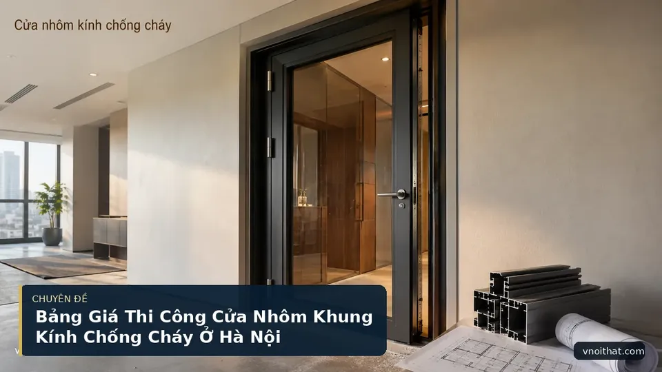 Bảng Giá Thi Công Cửa Nhôm Khung Kính Chống Cháy Ở Hà Nội