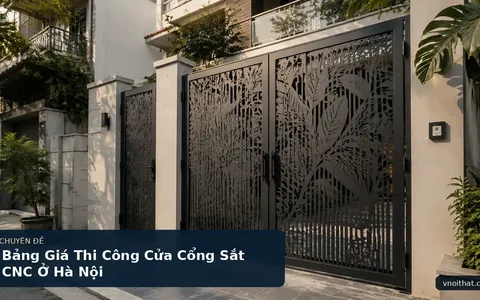 Bảng Giá Thi Công Cửa Cổng Sắt CNC Ở Hà Nội