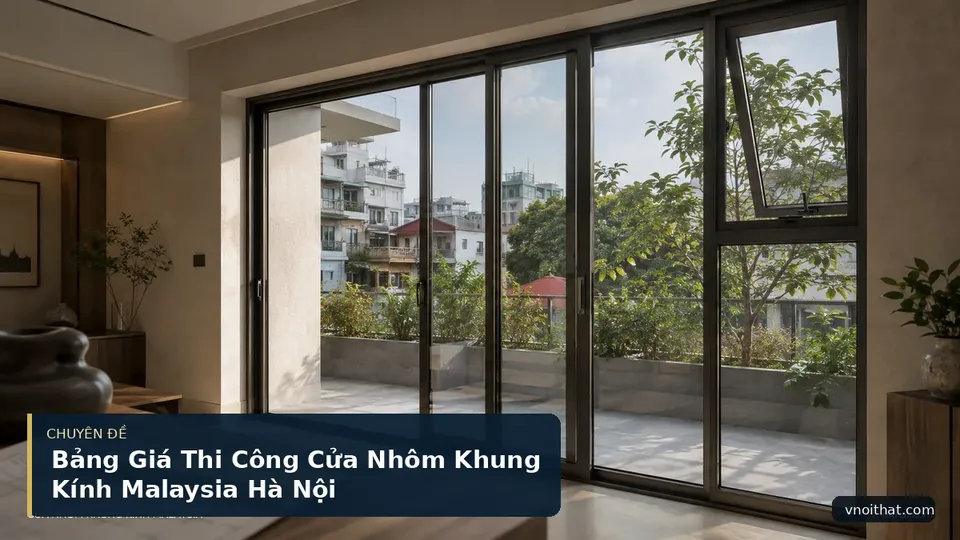 Bảng Giá Thi Công Cửa Nhôm Khung Kính Malaysia Hà Nội