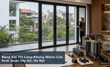 Bảng Giá Thi Công Khung Nhôm Cửa Kính Quận Tây Hồ, Hà Nội