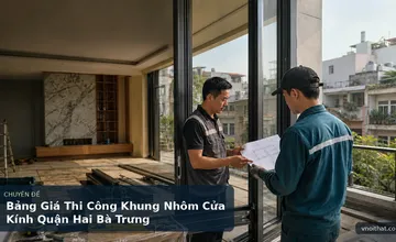 Bảng Giá Thi Công Khung Nhôm Cửa Kính Quận Hai Bà Trưng