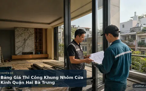 Bảng Giá Thi Công Khung Nhôm Cửa Kính Quận Hai Bà Trưng